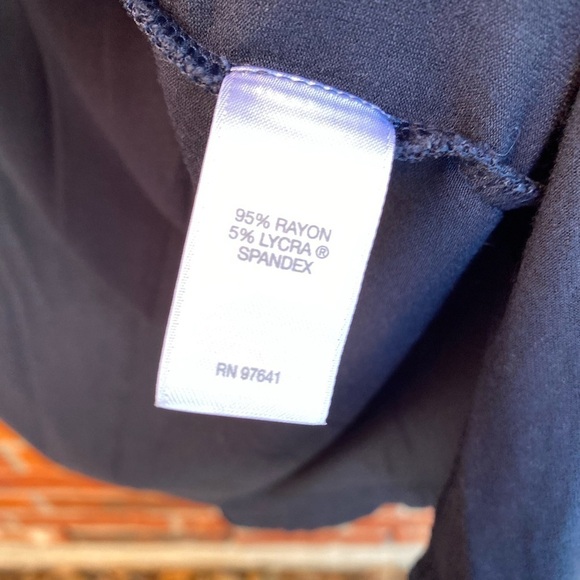 J.Jill Womens Large Tall Blue Cardigan Split Black Minimalist Lagen Look Capsule - Picture 6 of 9